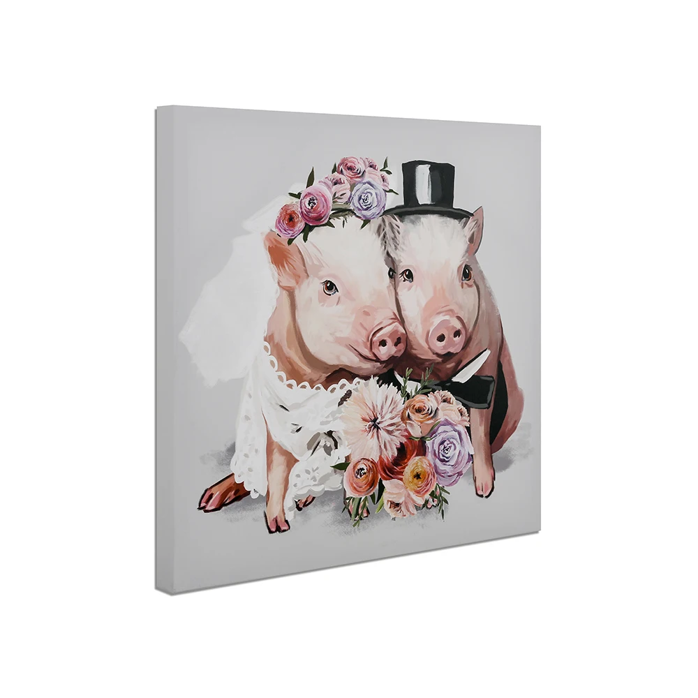 
Canvas painting animal wall art custom digital print 