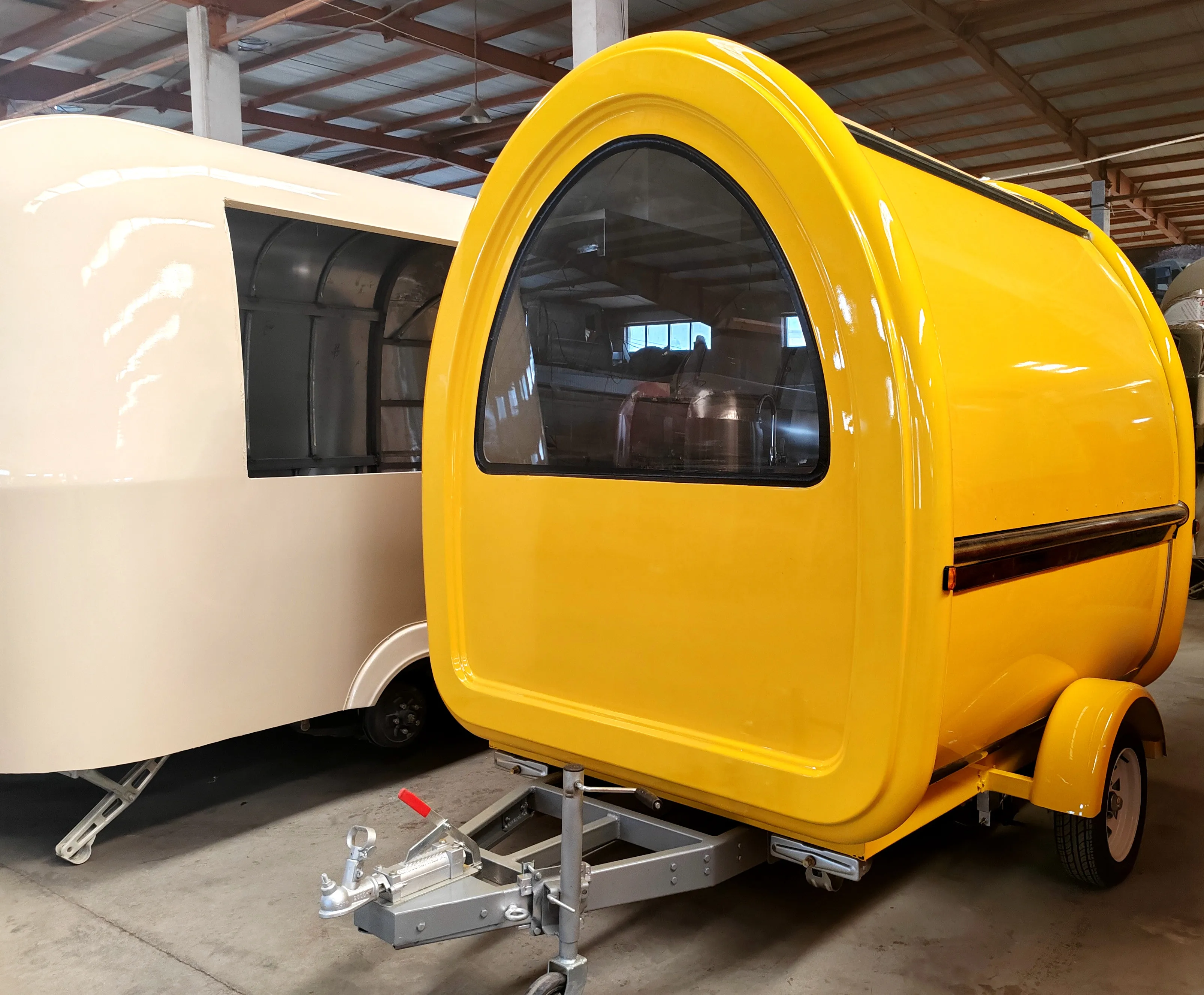 Mobile Cart Customized Ice Cream Truck Concession Crepe Aluminium Tipping Bus Van Churros Food Trailer