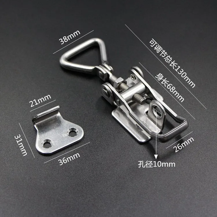 Custom metal stamping 90-degree right-angle toggle latch 304 stainless steel adjustable toggle latch