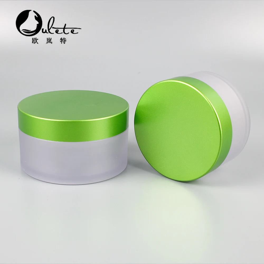 
Cosmetic Empty Cream Packaging 1oz 2oz 3oz 4oz 5oz 6oz 8oz Body Lip Scrub PET Frosted Cosmetics Jar with Shiny Rose Gold Cap 