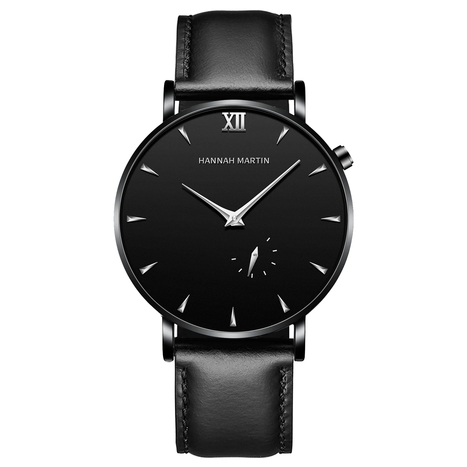 Hannah Martin Watch Factory New Design Custom Japan Quartz Stainless Steel Back Water Resistant waterproof Wrist Watch for Men