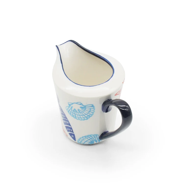 Wholesale Hot selling kitchenware Ceramic Sugar Jar and Creamer Set of 2pcs Sugar  milk pot set