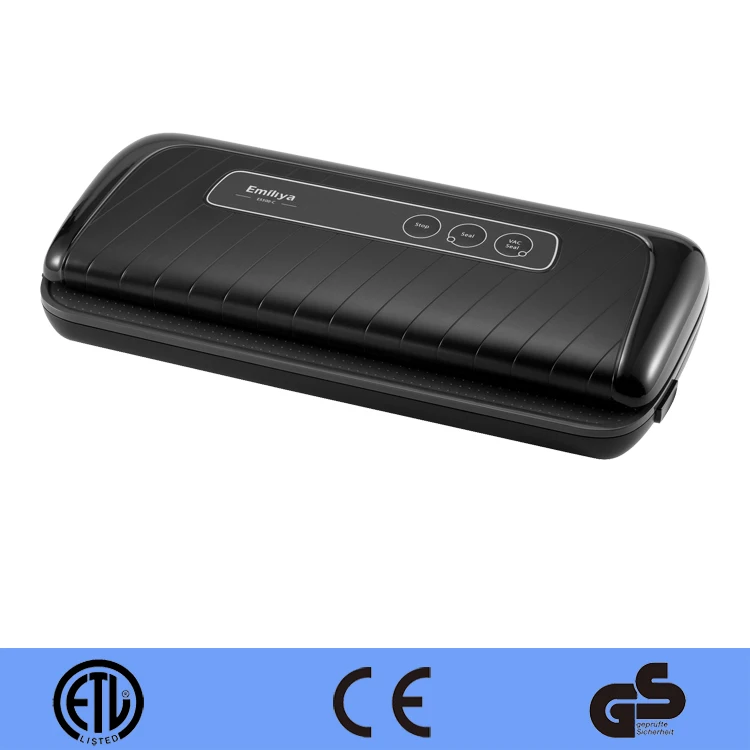 High Performance Vacuum Sealer Machine - Designed for Food Preservation and Sous Vide Emiliya Best Price Amazon E5500-C Black