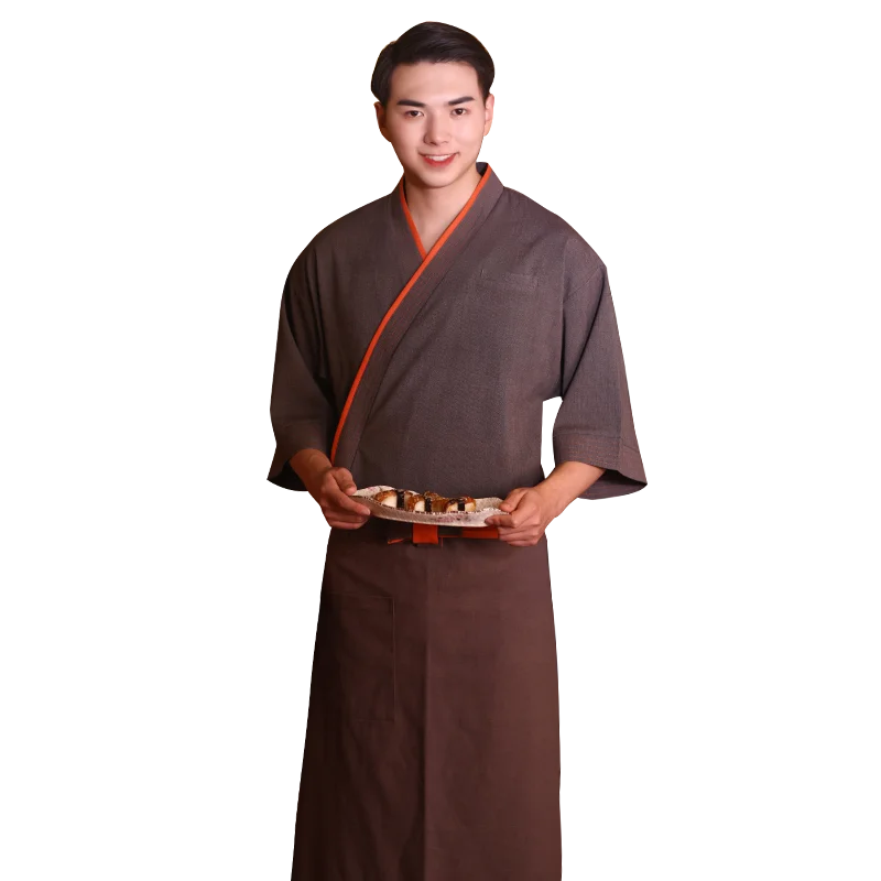 
 Новая рабочая одежда для ресторана, суши, японская кухня, сервис шеф-повара, сервис суши, кимоно mitsuaki для мужчин  