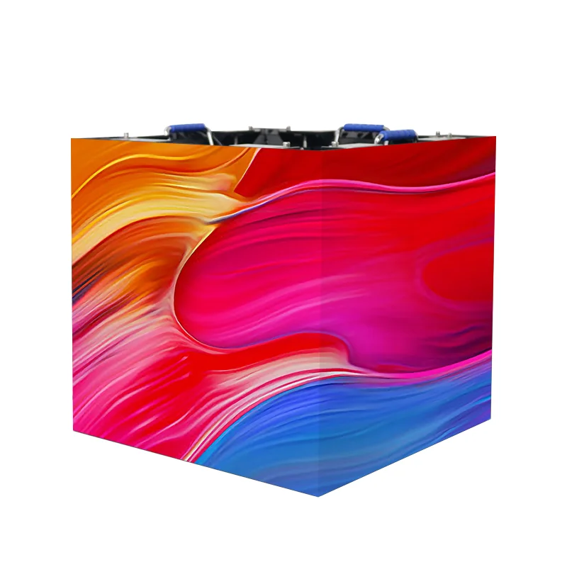 Easy Installing Portable Right Angle Display Panel P1.95 P2.6 P3.9 HD L-Sharp Led Advertising Screen For Exhibition Trade Fair