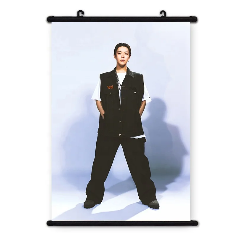 Kpop WALK Photo Poster Hanging  wall scrolls Poster with plastic hanging rods JAEHYUN JUNGWOO HAECHAN Poster