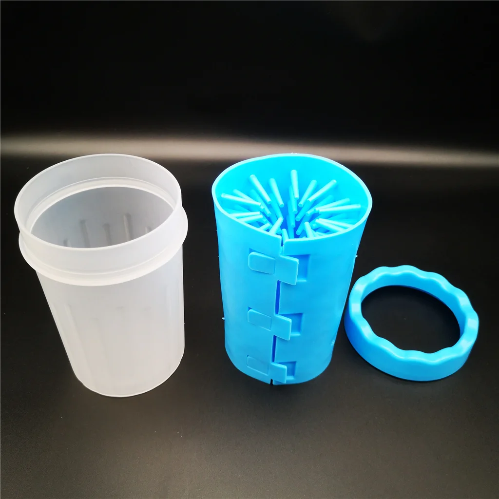Factory Wholesale Detachable Portable Pet Dog Foot Washing Cup Pet Dog Paw Cleaner Cup Pet Dog Paw Cleaner