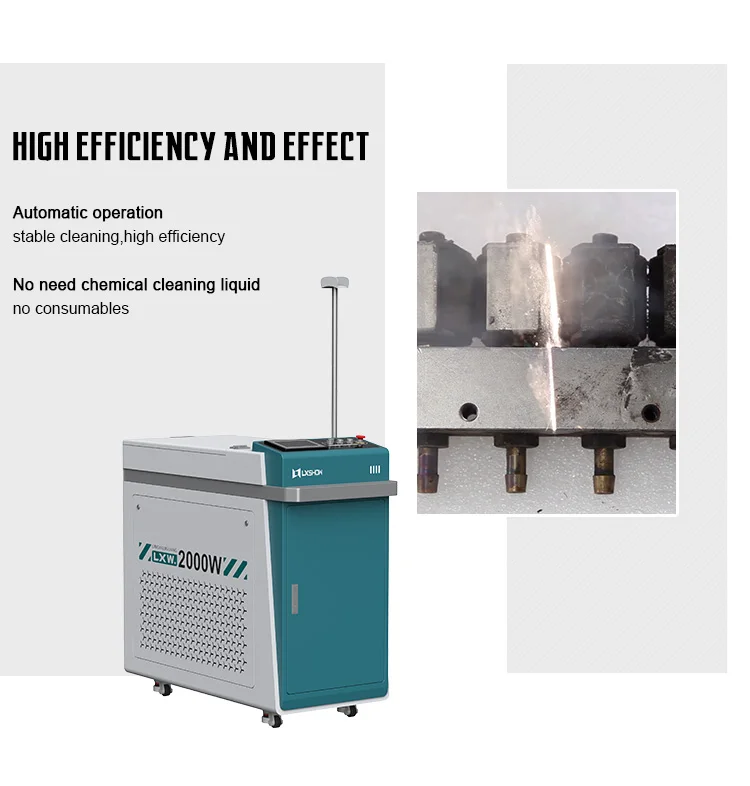 Discount 2000w 3000w laser metal surface cleaning machine laser rust removal machine