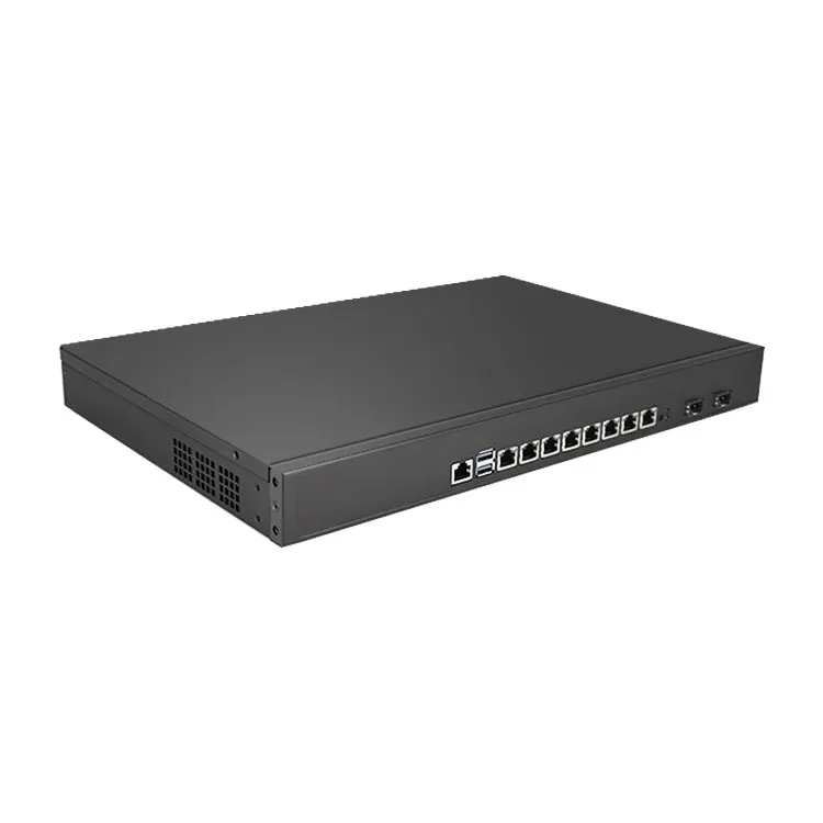 Factory 8 lans 2DDR4 HD 1u pfsense firewall router sfp 10g 2sfp 8NIC 1U firewall 1151