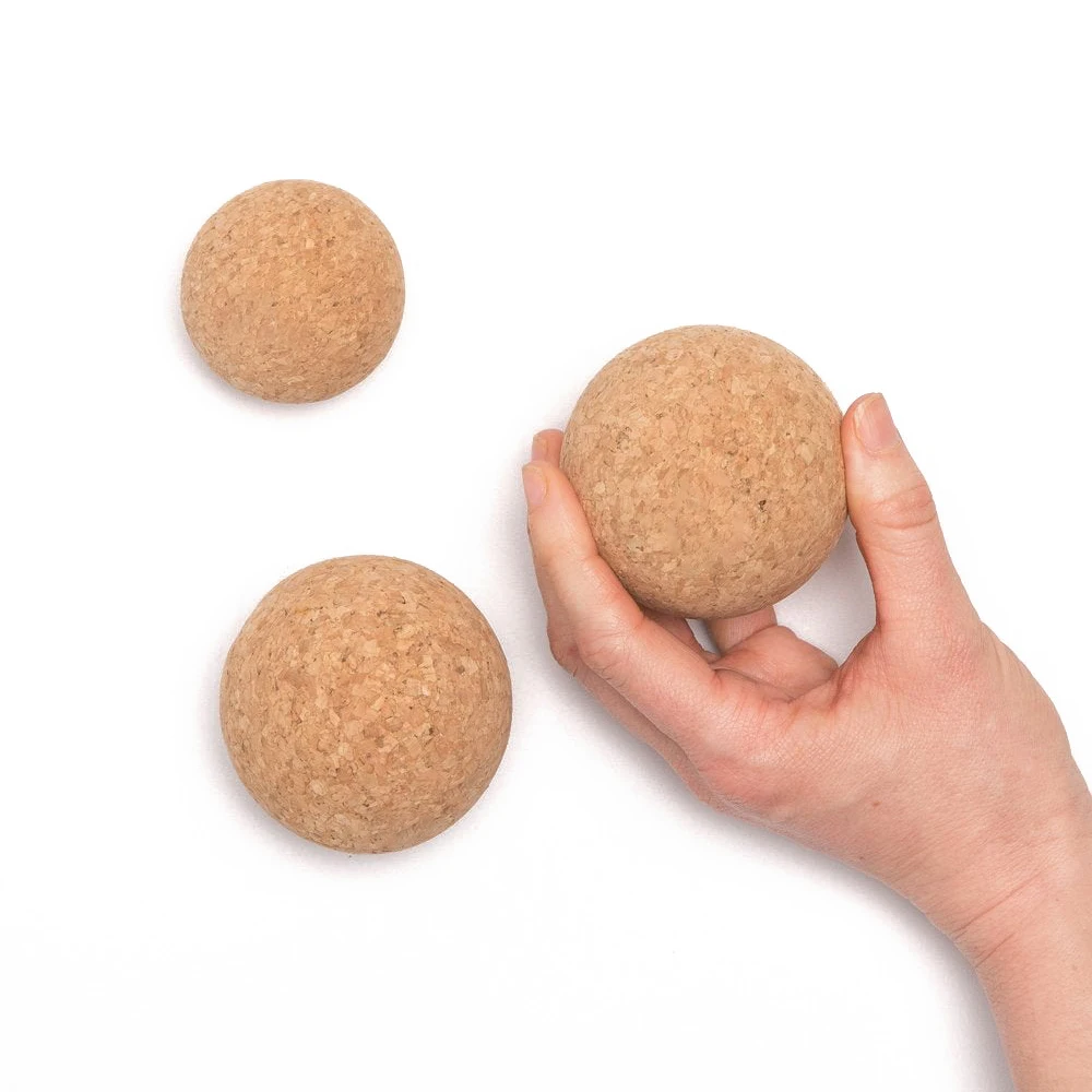 Factory Direct Eco Friendly Custom Logo Yoga Ball Cork Massage Ball