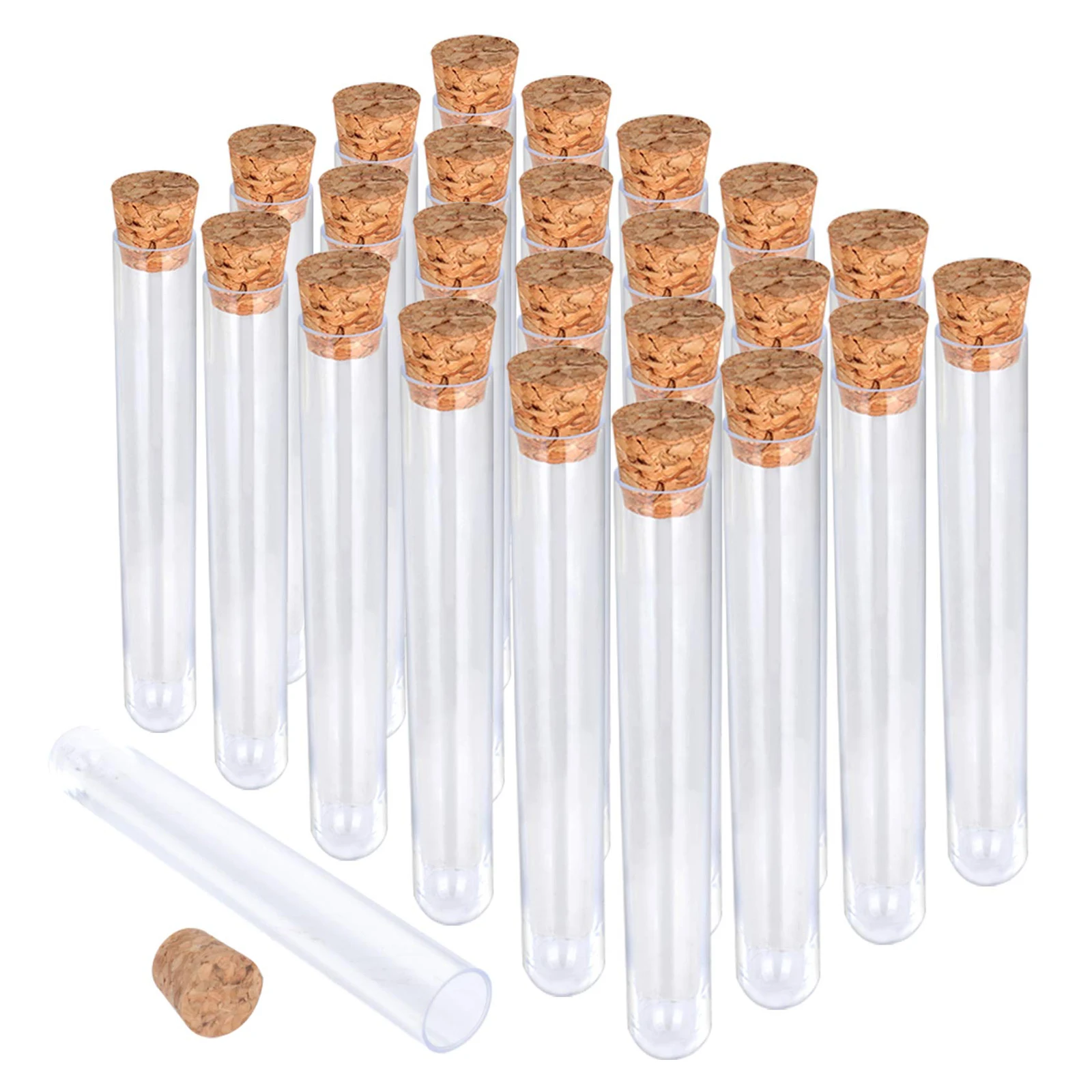 Clear Lab and medical Flat Glass Tube Bottom or Round Bottom Glass Test Tube With Cork