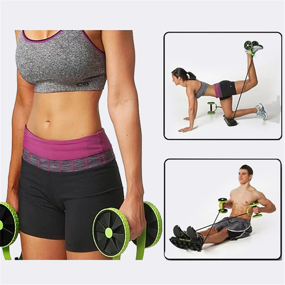 Custom Brand Multifunctional abs Revoflex Xtreme Abdominal Muscle Wheel High Quality Exercise Strength Training Ab Wheel Roller
