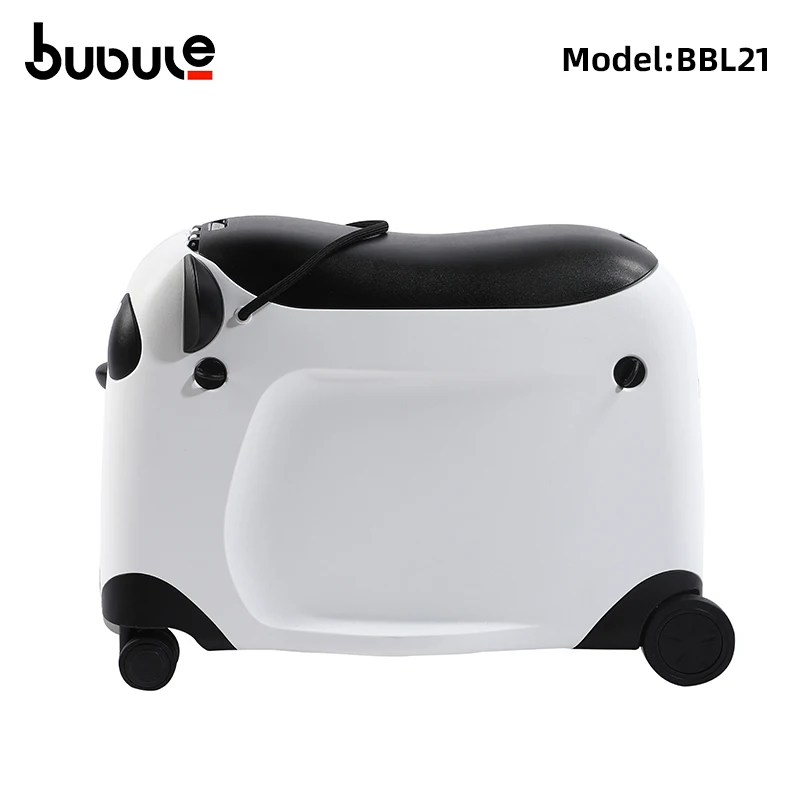 PP panda design kids trolley suitcase ride on luggage for kids 21 inch carry on luggage