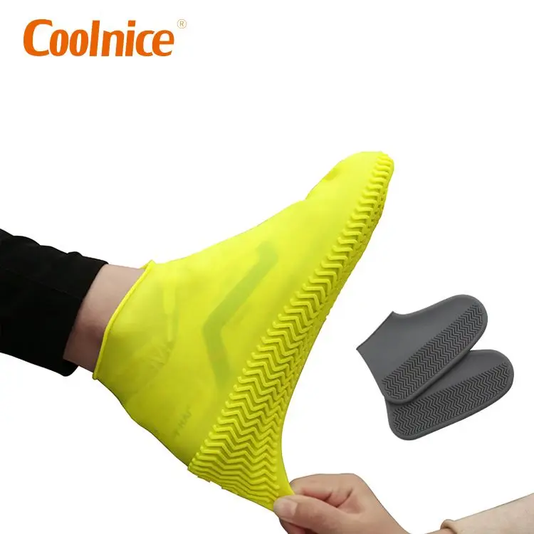 coolnice hot sale product anti slip reusable silicone waterproof shoe cover