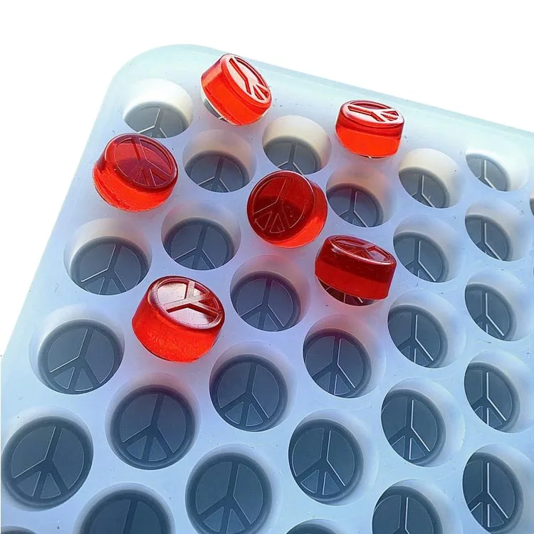 Custom gummy bear mold silicone clear gummy bear candy molds gumdrop jelly molds