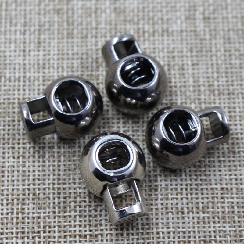 Custom high quality  zinc alloy metal adjustable spring stopper for clothing