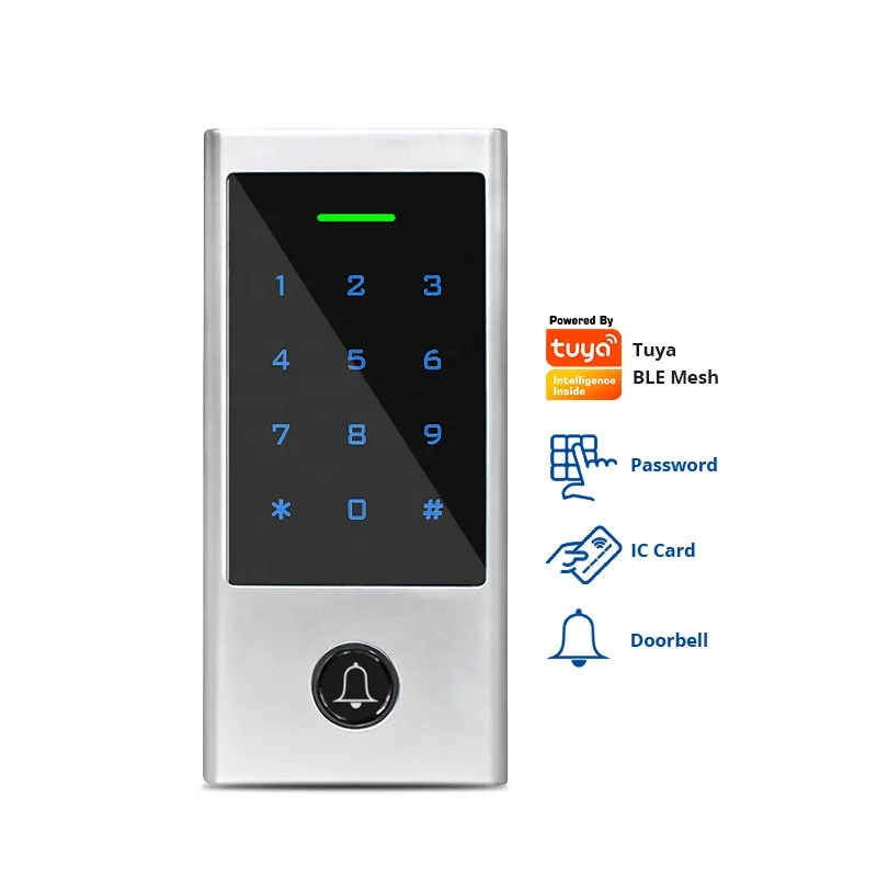 Office security BLE Wifi Tuya Smart RFID card waterproof digital door access control system