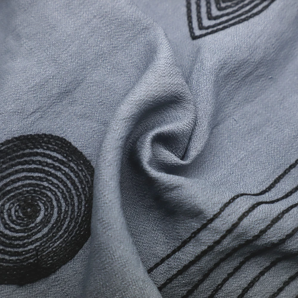 Высокое качество Оптовая вискозная Embroiderying ткань Креспо шаблон NR ткань для одежды