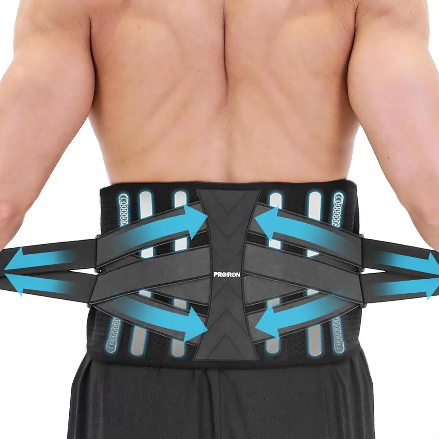 PROIRON Advanced design Ergonomic Moisture-wicking Lumbar Support Belt for Gym Home Outdoor workout