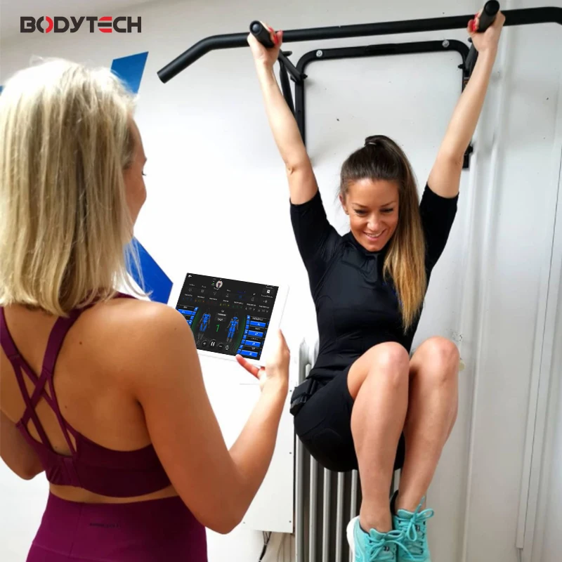Smart Fitness EMS System with Whole body Wireless electric muscle stimulation training dry rubber pad ems suit