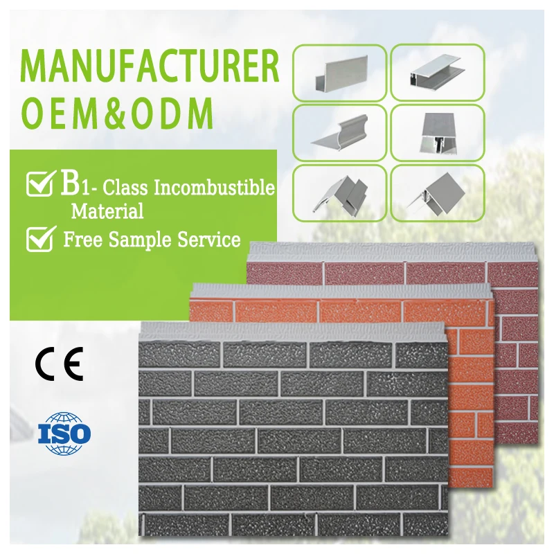 Moisture Proof Exterior Pu Sandwich Panel Fire Prevention Aluminum Wall Panel