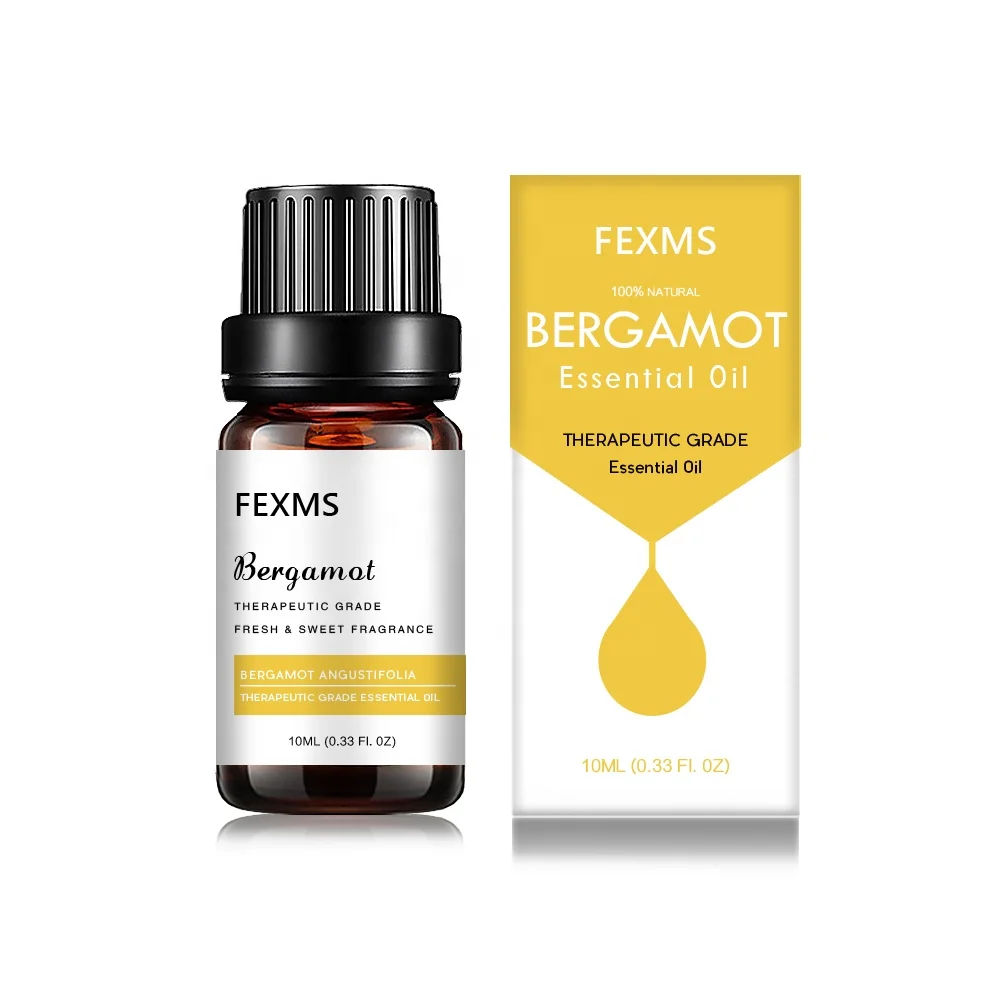 FEXMS 100% Natural Bergamot Essential Oil 10 ml Wholesale Rosemary Oil for Skin Body Massage Oil and Aromatherapy