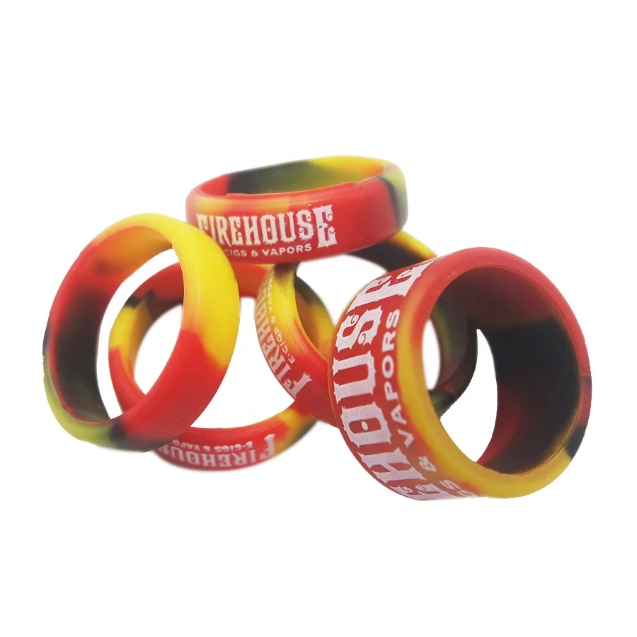 China factory customized silicone rubber finger ring design your logo silicone rubber finger ring