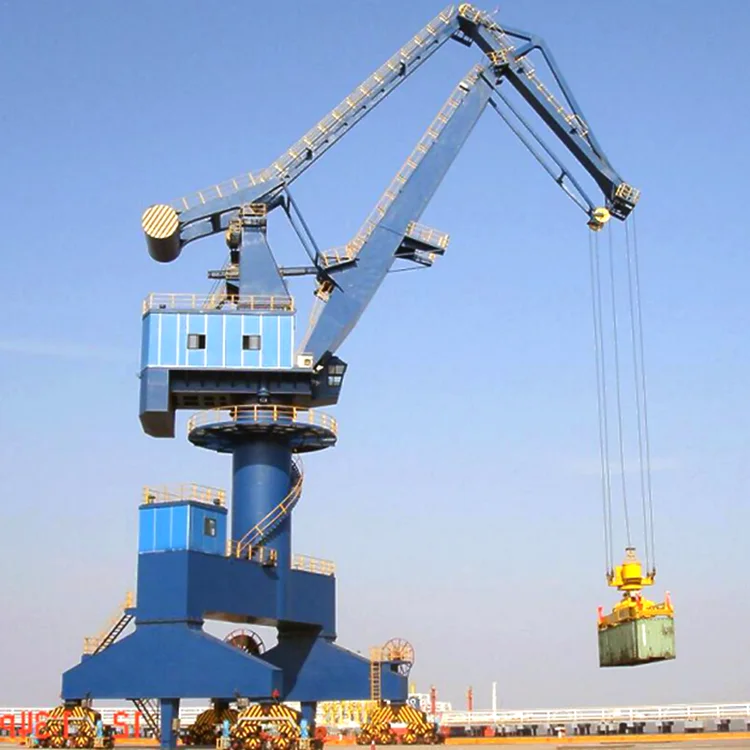 China professional supplier 60ton portal crane 80 ton 120 ton dock pedestal harbour crane for sale