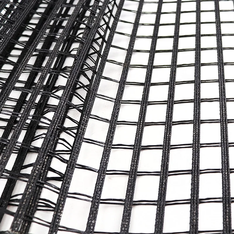 Factory Direct Selling Price 30-1000KN/m Warp Knitting Polyester Geogrid For Slope Protection