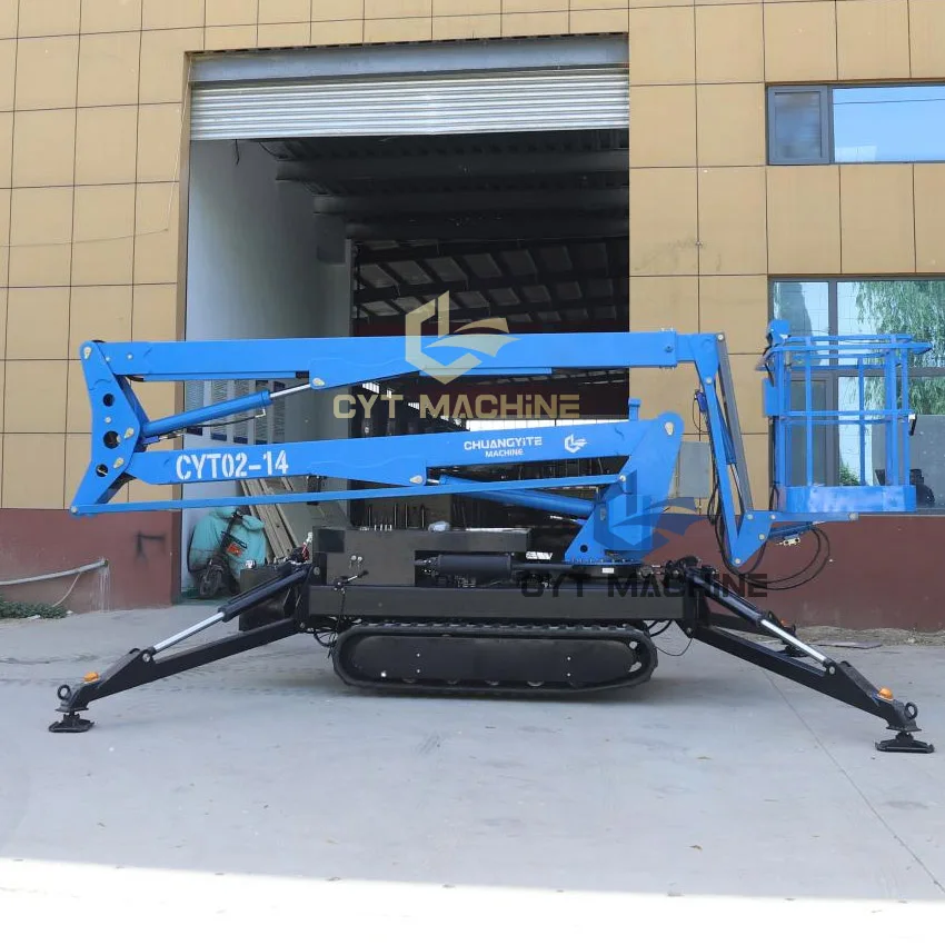 Factory Outlet 16M Hydraulic Trailer-Mounted Spider Boom Man Lift Aerial Platform Lift