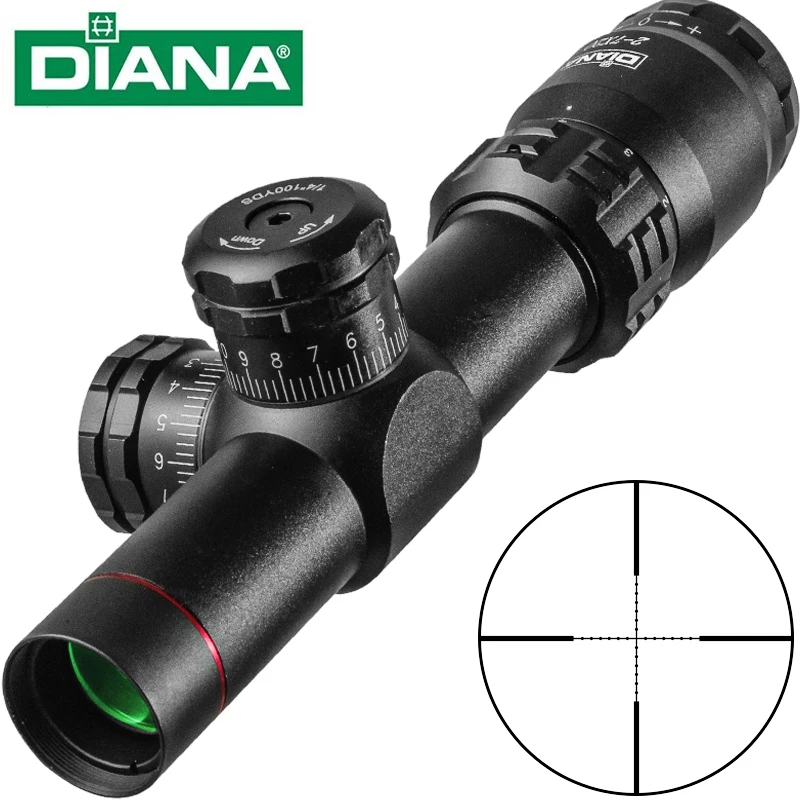 DIANA 2-7X20 система блокировки оптический прицел Мобильный для охоты