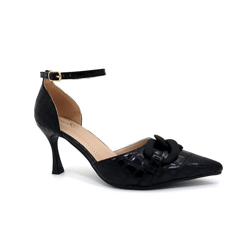 2021 new arrival designer ladies buckle strap pumps women thin heels chaussures femmes heels for women