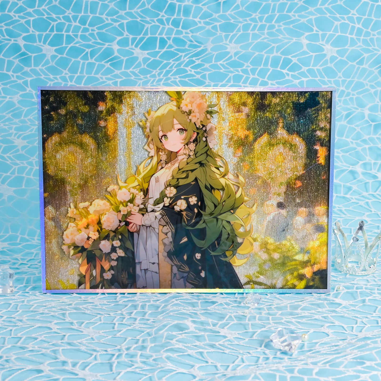 Hot Sale Custom Acrylic Paper Card Anime Holographic Rainbow Standee UV Printed