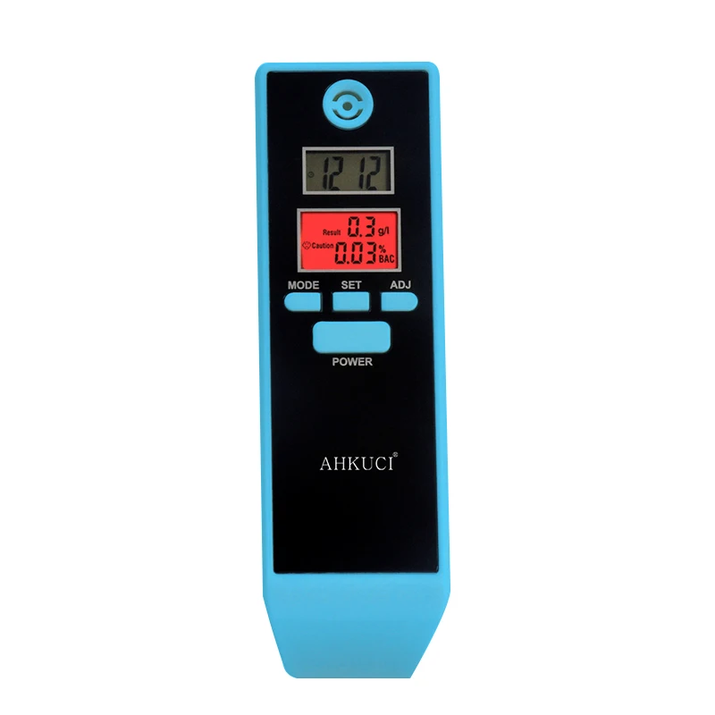 Manufacturer(original factory) new Blue color Safety Alcohol Detector Digital LCD Backlit  Car Breath Alcohol Tester , AT-661s