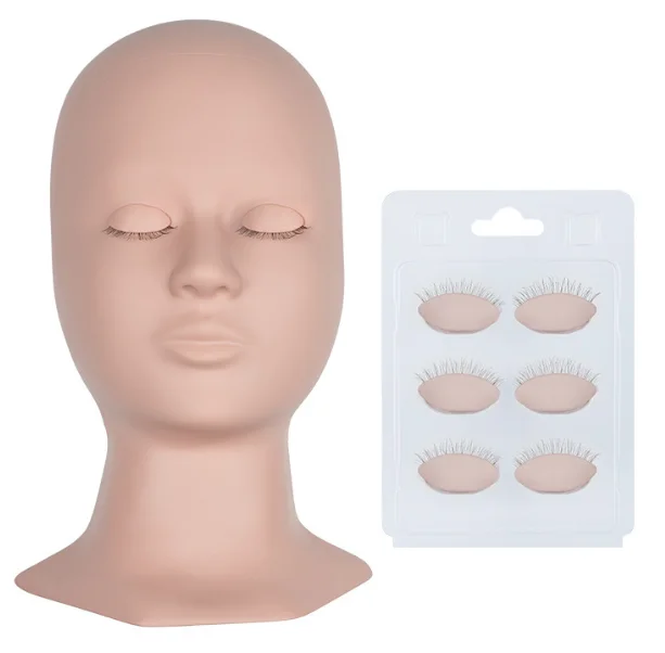 3 pairs replaceable eyelids Eyelash Replacement Eyelids used for eyelash training and practice eyelash extension
