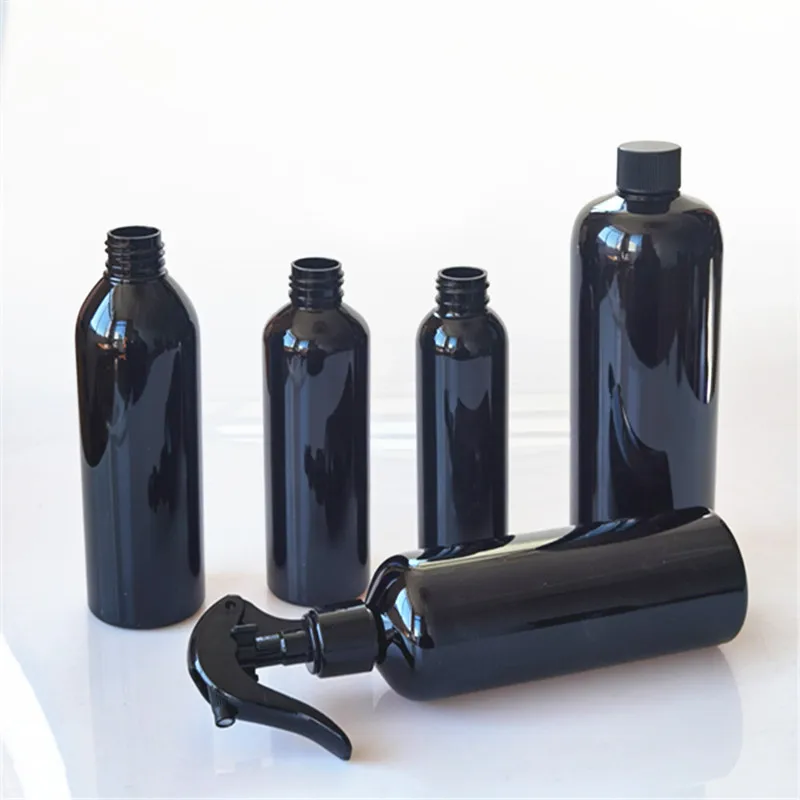 MUB Room Spray Bottles 100ml 150ml 200ml 250ml 300ml 500ml Black Round Plastic Perfume Spray Bottle