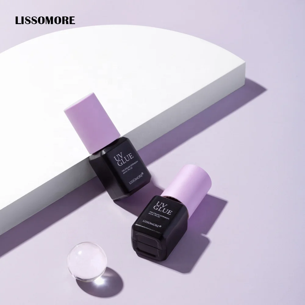 LISSOMORE Professional Waterproof UV Eyelash Glue for Eyelashes Extension Lash Extension Adhesive