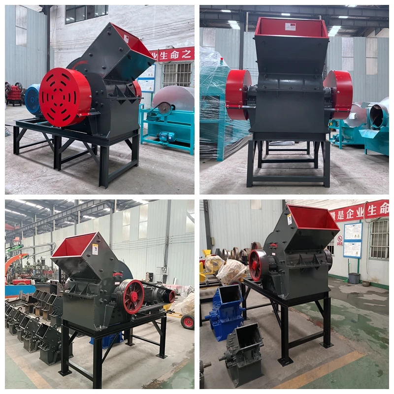 Small Scale Rock Salt Blue Stone Chip Crusher Machine Industrial Sand Hammer Coal Glass Hammer Crusher