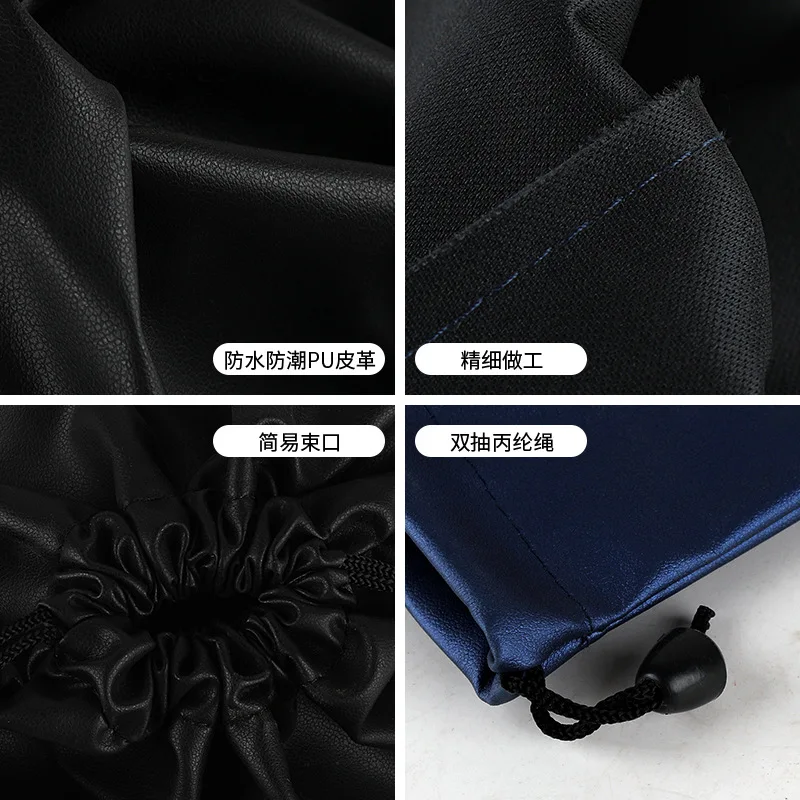 Wholesale Acceptable Customized Logo Pu Headphone Drawstring Bags 2020 Hot Sell Drawstring Small Pouch