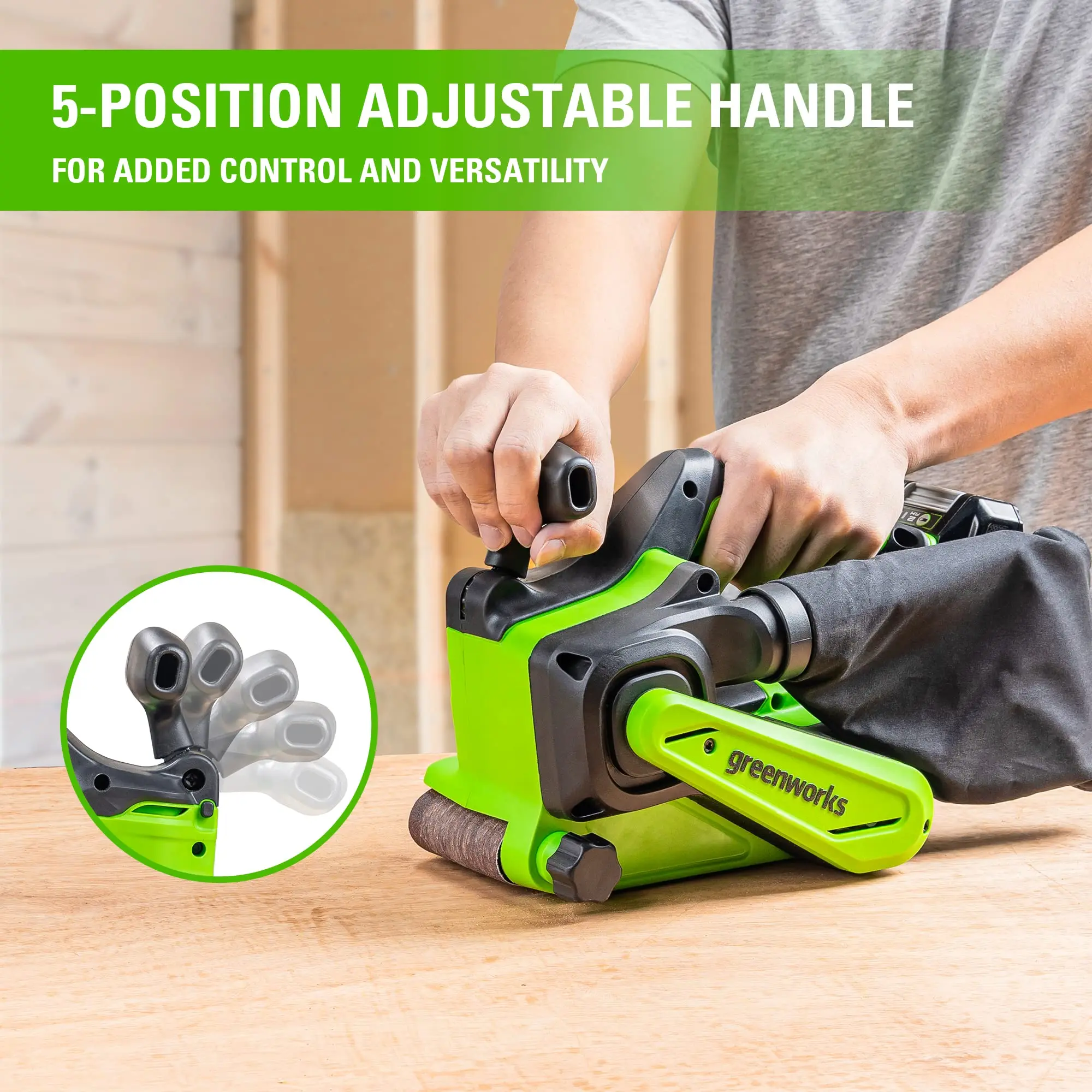 24V 3in x 18in Brushless Cordless Belt Sander and Dust Bag Tool Only