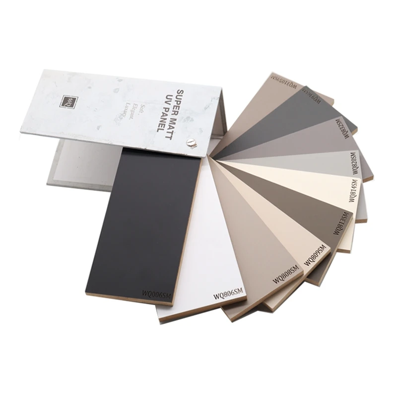21mm mdf board Super matt UV MDF for kitchen decoration and cabinet production
