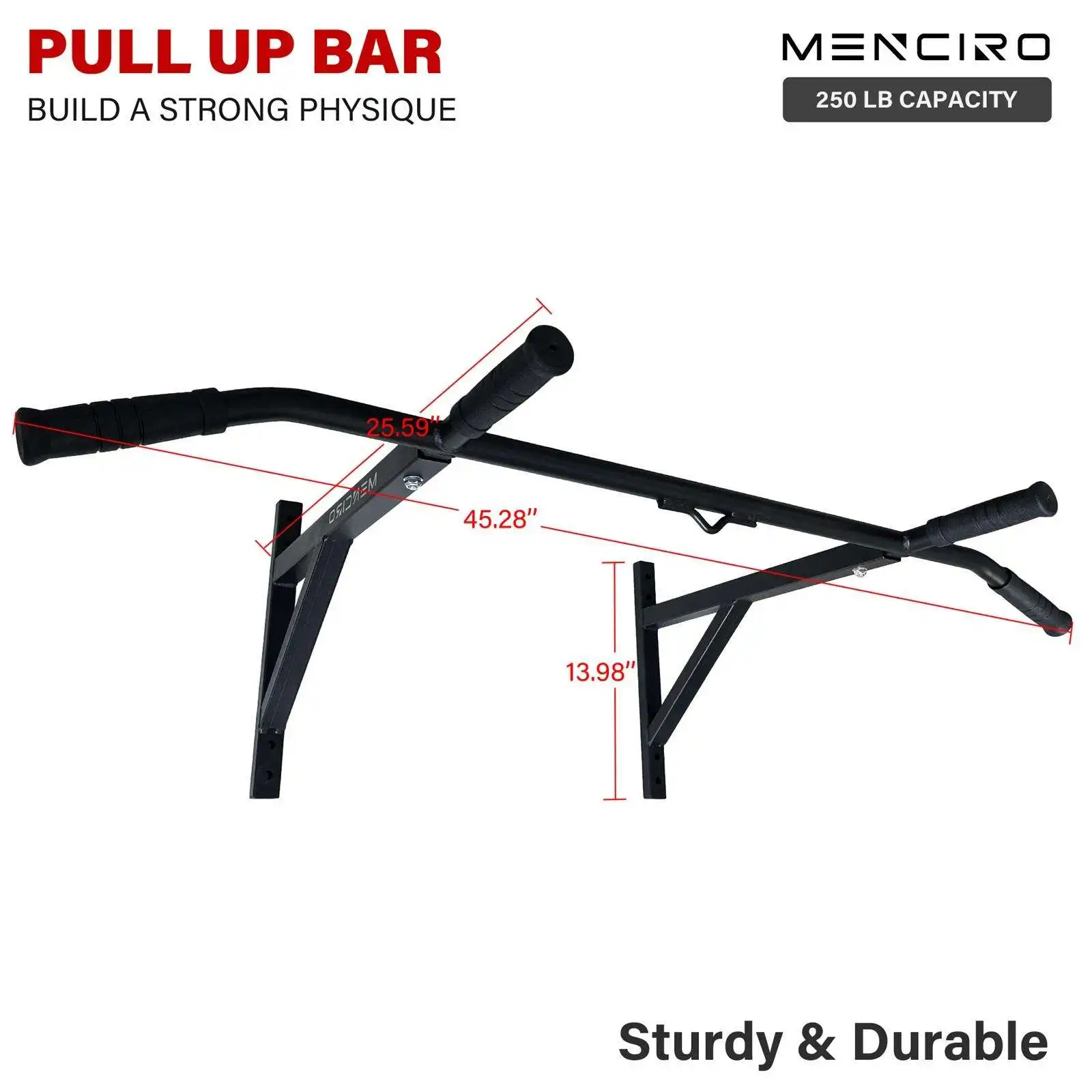 Hot Sell Horizontal Door Pull up Bar Chin up Bar Training Exercise for Home Gym Multifunctional Pull up Bar
