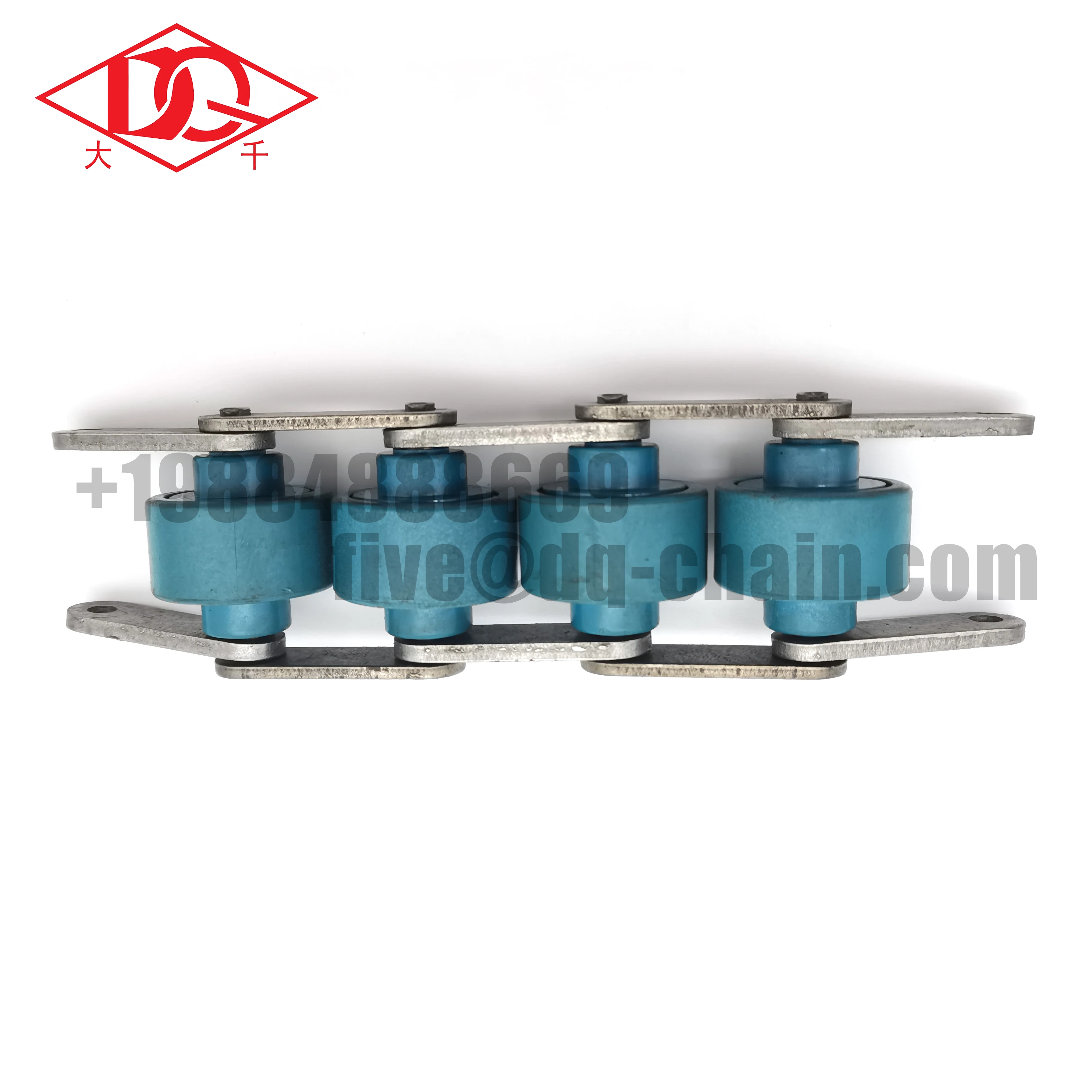 Plastic Roller Transmission Chain BS25 BS30-C212A Double Plus Conveyor Chain 38.1 mm Nylon Roller Free Flow for Assembly Line