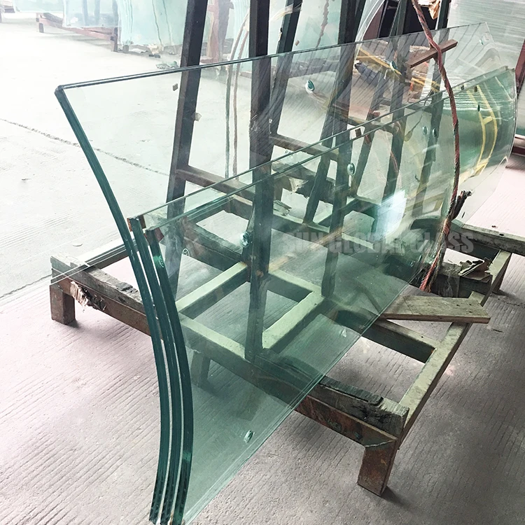 Curved tempered laminated glass awning safety bend toughened glass canopy skylight building price china manufacturer