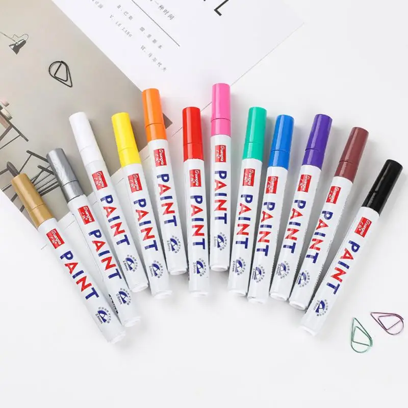 1 PC Car Tyre Paint Marker Pens Waterproof Permanent Pen Fit For Car Motorcycle Tyre Tread Rubber Oil Based