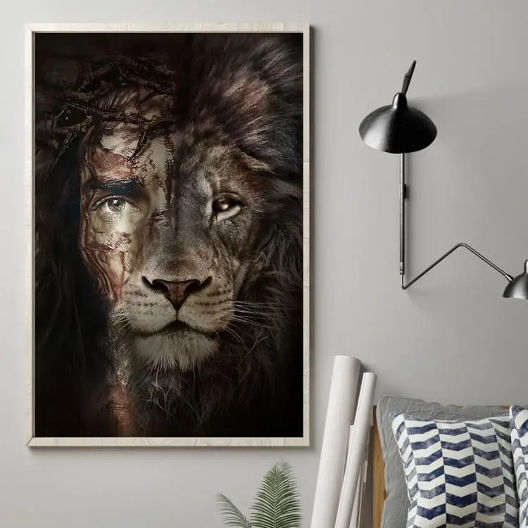 
Animal Pictures Modern Art Wall Decor Lion Poster No Frame King Of The Forest Lions Painting For Home Decoration 