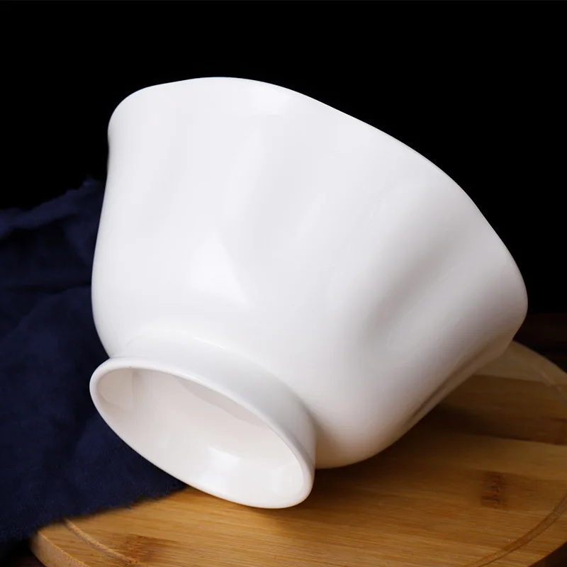 Ceramic Footed Bowl Round Pedestal Bowl Decorative Fruit Bowl Holder Dessert Display Stand for Kitchen Counter Fruit Salad Tray