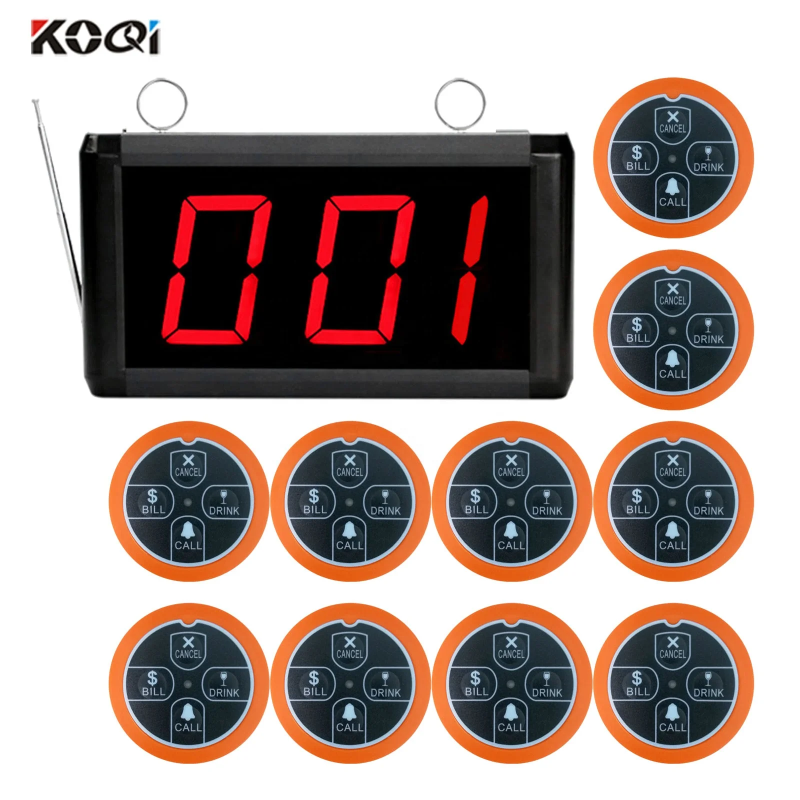 Restaurant Customer Pager Wireless Waiter Waterproof Call Table Service System