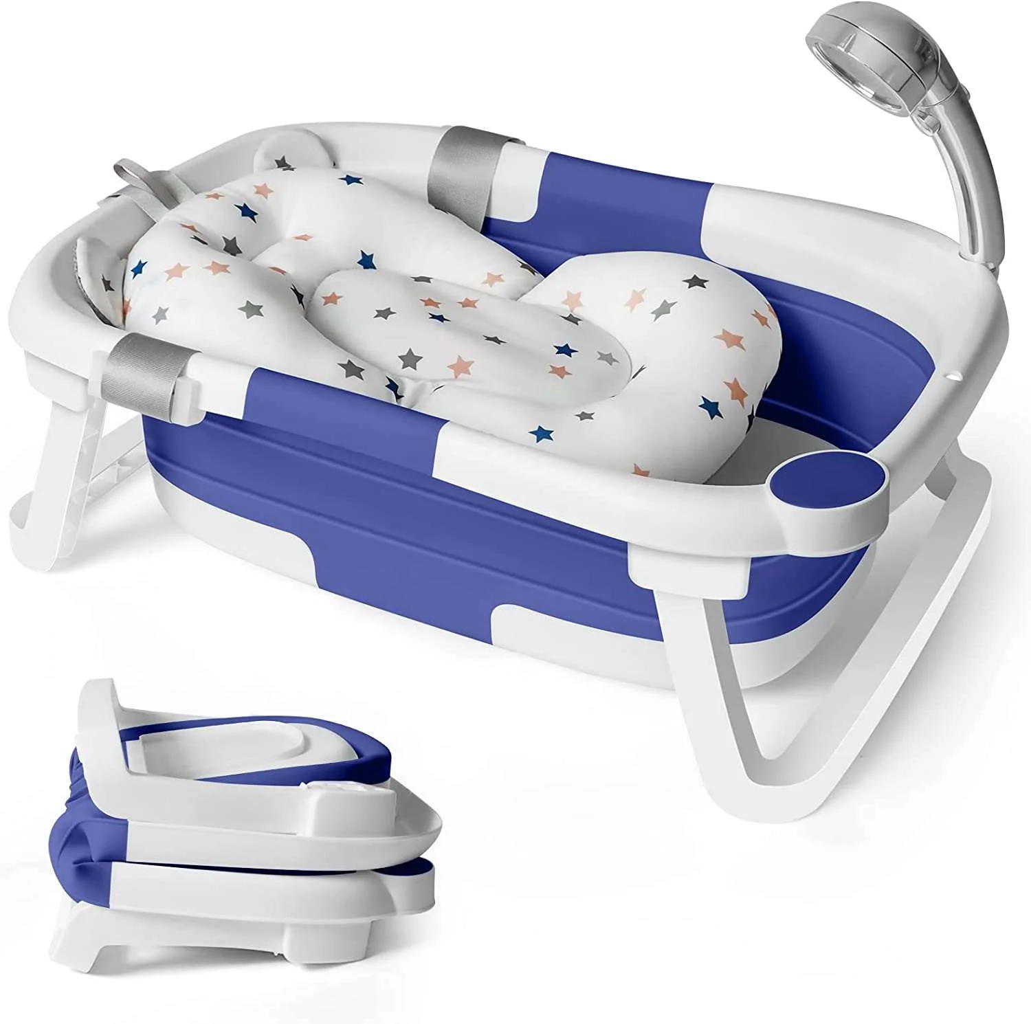 Durable Kids Collapsible Portable temperature sensitive bathtubs for babies