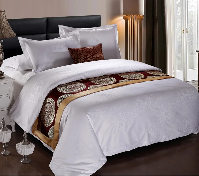 Percale High Quality Super King Size 300T Bed 100% Cotton Bedding Set For Home And Hotel Bedspread Sheet